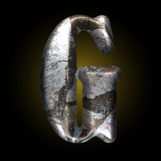 vector old stone letter N48