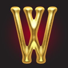 vector golden figure N86