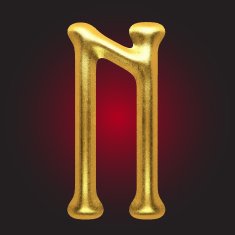 vector golden figure N95