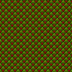 Christmas Geometric Red and Green Seamless Pattern