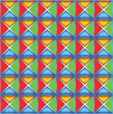 Seamless pattern based on geometric shapes