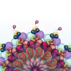 Abstract colourful with swirl waves EPS10 N3