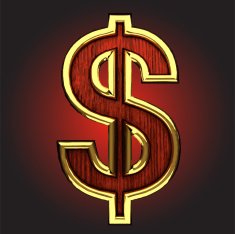 vector golden figure with red wood N99