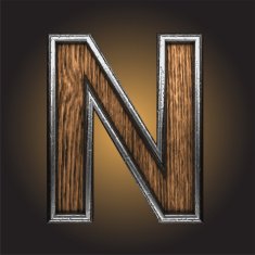 Vector wooden figure N99