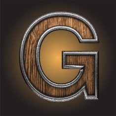 Vector wooden figure N104