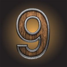 Vector wooden figure N110