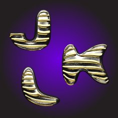 silver letters with gold N6