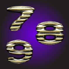 silver letters with gold N10