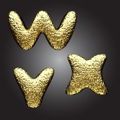vector golden figure N148