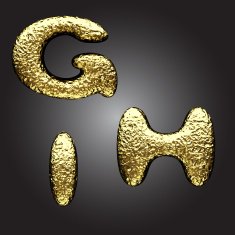 vector golden figure N154