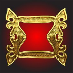 vector golden frame N6