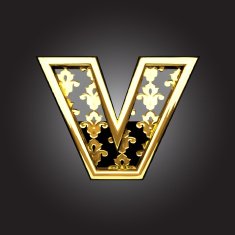 Vector golden figure v