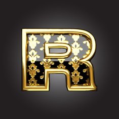 Vector golden figure r