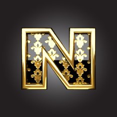 Vector golden figure n