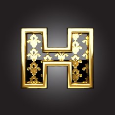 Vector golden figure h