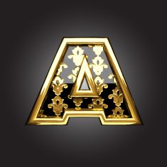 Vector golden figure a