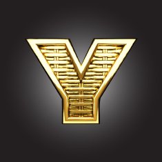 Vector golden figure y N2