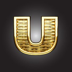 Vector golden figure u N2
