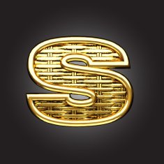 Vector golden figure s N2