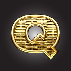 Vector golden figure q N2