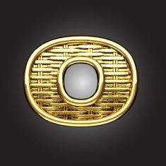 Vector golden figure o N2