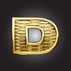 Vector golden figure d N2