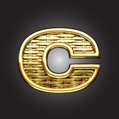 Vector golden figure c