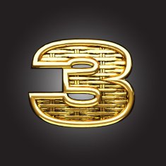 Vector golden figure 3 N2