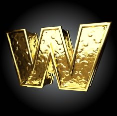 Vector golden figure w