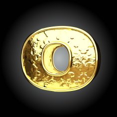 Vector golden figure o N3