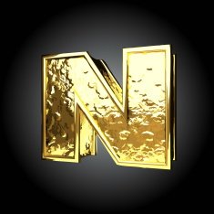 Vector golden figure n N3