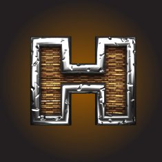 Wood and Metal Figure h