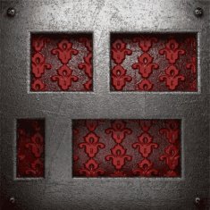 metal on red background N23