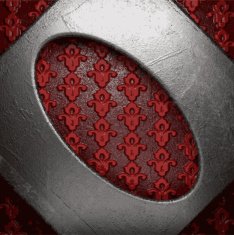 metal on red background N24