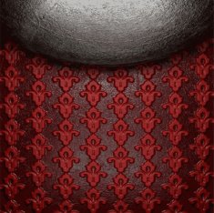 metal on red background N29
