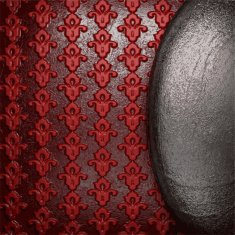 metal on red background N34