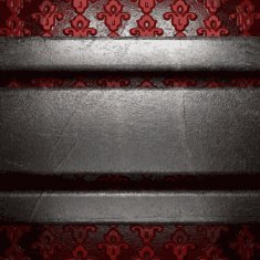 metal on red background N40
