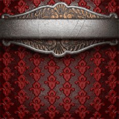 metal on red background N41