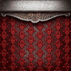 metal on red background N42