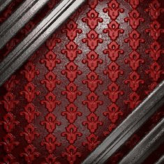 metal on red background N48