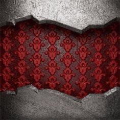 metal on red background N55