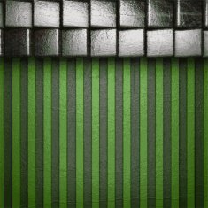 metal on green background N17