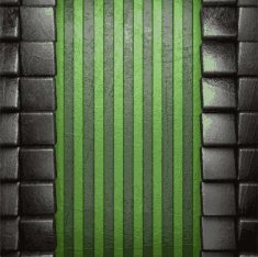 metal on green background N22