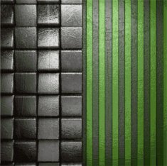 metal on green background N24