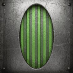metal on green background N28