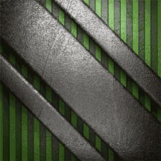 metal on green background N42