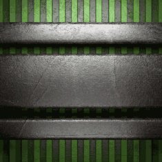 metal on green background N43