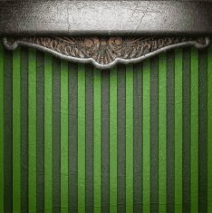 metal on green background N45