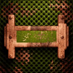 Old metal background N184