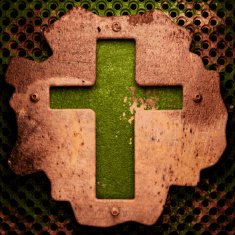 Old metal background N185